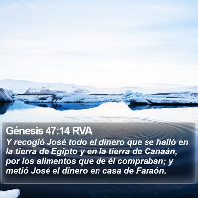 Génesis 47:14 RVA Bible Verse Image