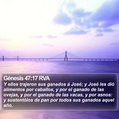 Génesis 47:17 RVA Bible Verse Image