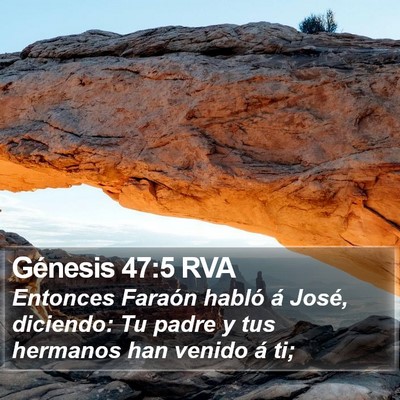 Génesis 47:5 RVA Bible Verse Image