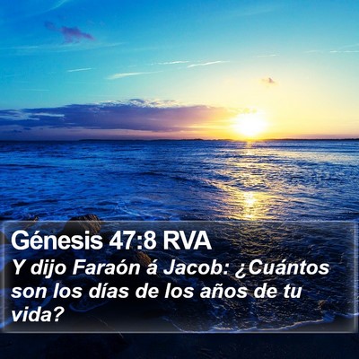 Génesis 47:8 RVA Bible Verse Image