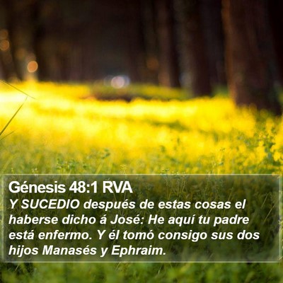 Génesis 48:1 RVA Bible Verse Image