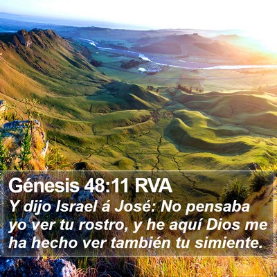 Génesis 48:11 RVA Bible Verse Image