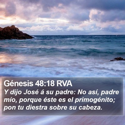 Génesis 48:18 RVA Bible Verse Image