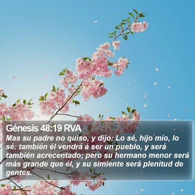 Génesis 48:19 RVA Bible Verse Image