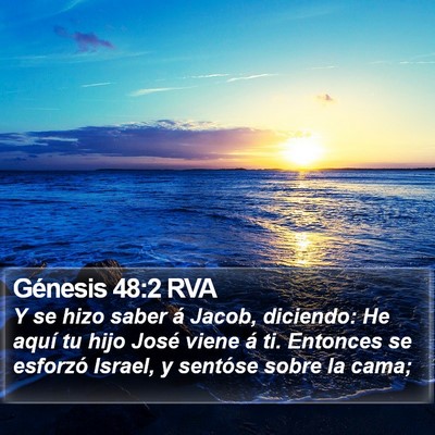 Génesis 48:2 RVA Bible Verse Image