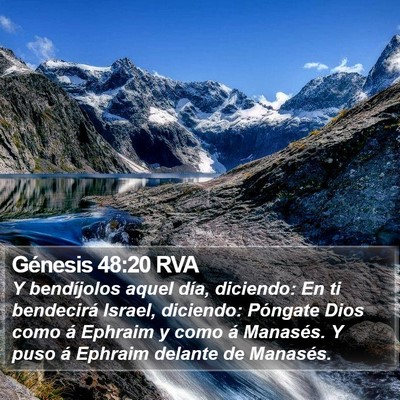 Génesis 48:20 RVA Bible Verse Image