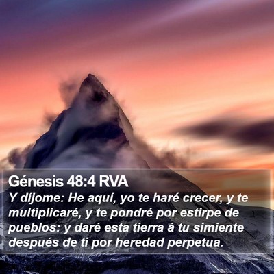 Génesis 48:4 RVA Bible Verse Image
