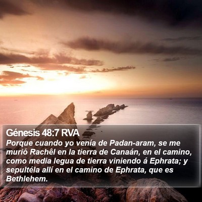 Génesis 48:7 RVA Bible Verse Image