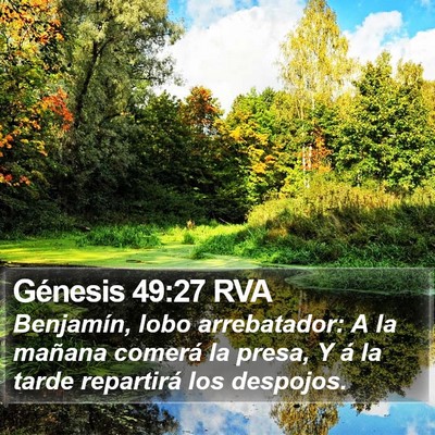 Génesis 49:27 RVA Bible Verse Image