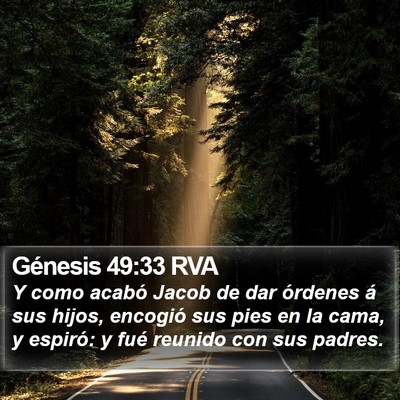 Génesis 49:33 RVA Bible Verse Image