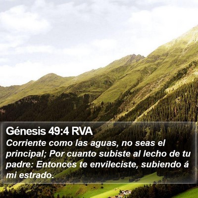 Génesis 49:4 RVA Bible Verse Image