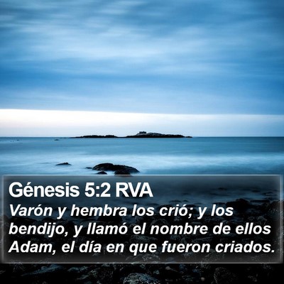 Génesis 5:2 RVA Bible Verse Image