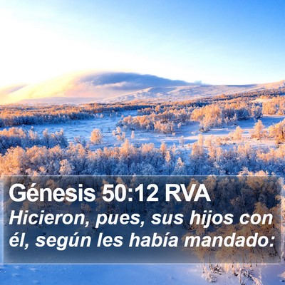 Génesis 50:12 RVA Bible Verse Image