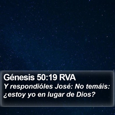 Génesis 50:19 RVA Bible Verse Image