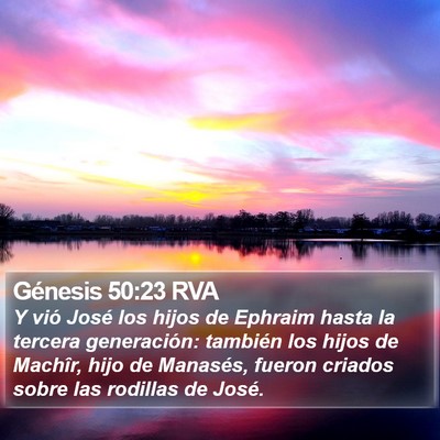 Génesis 50:23 RVA Bible Verse Image