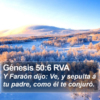 Génesis 50:6 RVA Bible Verse Image