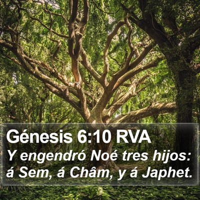 Génesis 6:10 RVA Bible Verse Image