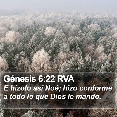 Génesis 6:22 RVA Bible Verse Image