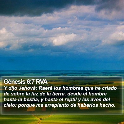 Génesis 6:7 RVA Bible Verse Image