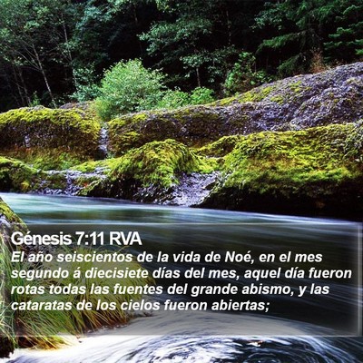 Génesis 7:11 RVA Bible Verse Image