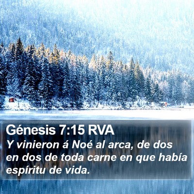 Génesis 7:15 RVA Bible Verse Image
