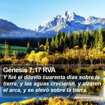 Génesis 7:17 RVA Bible Verse Image