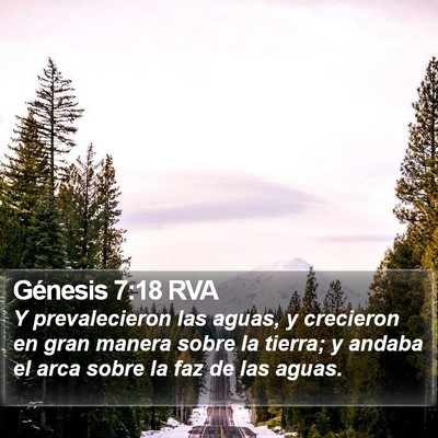 Génesis 7:18 RVA Bible Verse Image
