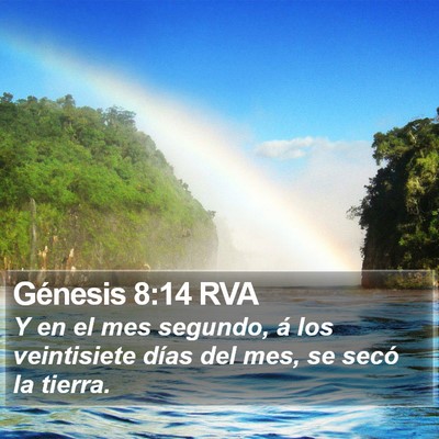 Génesis 8:14 RVA Bible Verse Image