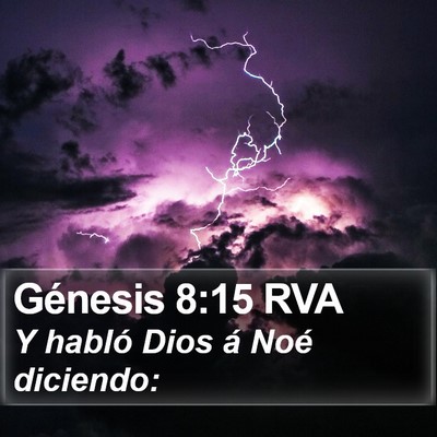 Génesis 8:15 RVA Bible Verse Image
