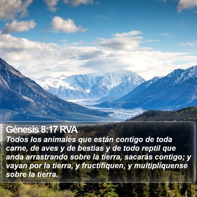 Génesis 8:17 RVA Bible Verse Image