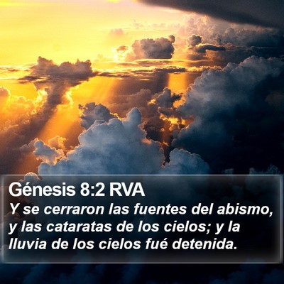 Génesis 8:2 RVA Bible Verse Image