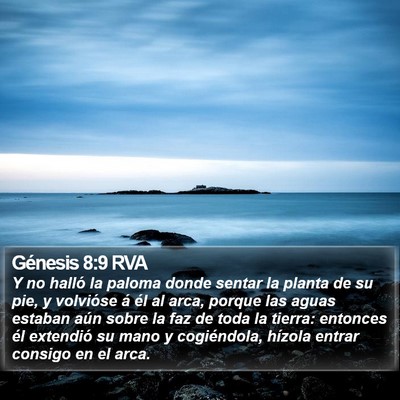 Génesis 8:9 RVA Bible Verse Image