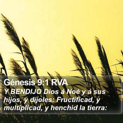 Génesis 9:1 RVA Bible Verse Image