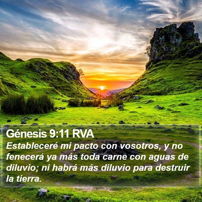 Génesis 9:11 RVA Bible Verse Image