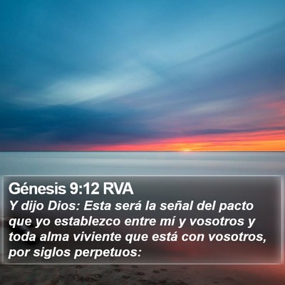 Génesis 9:12 RVA Bible Verse Image