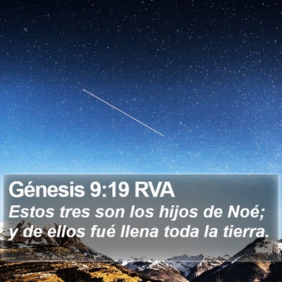 Génesis 9:19 RVA Bible Verse Image