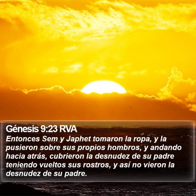 Génesis 9:23 RVA Bible Verse Image