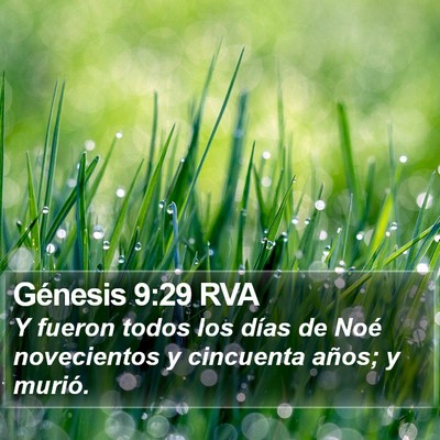 Génesis 9:29 RVA Bible Verse Image