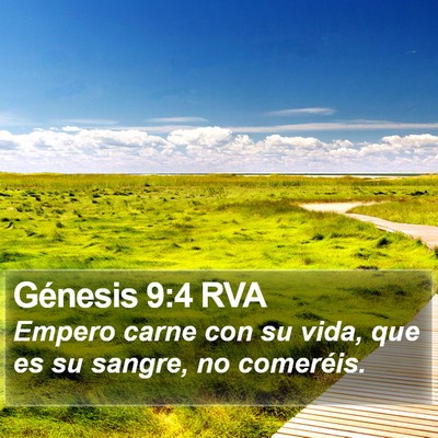 Génesis 9:4 RVA Bible Verse Image