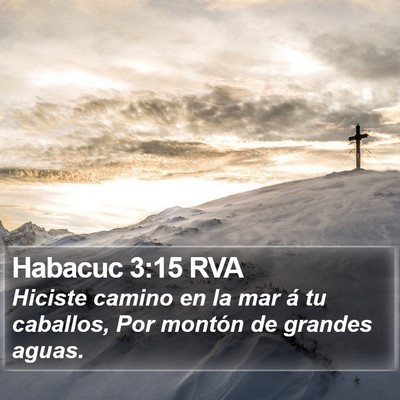 Habacuc 3:15 RVA Bible Verse Image