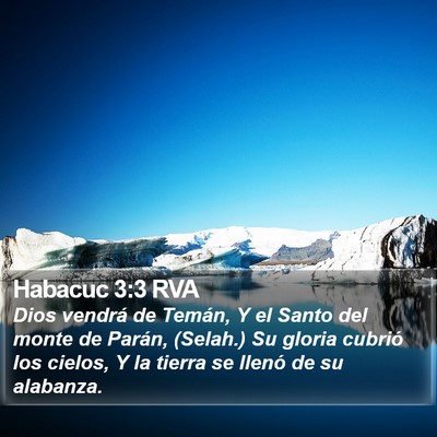 Habacuc 3:3 RVA Bible Verse Image