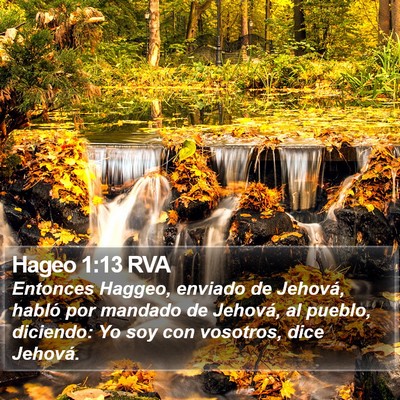 Hageo 1:13 RVA Bible Verse Image