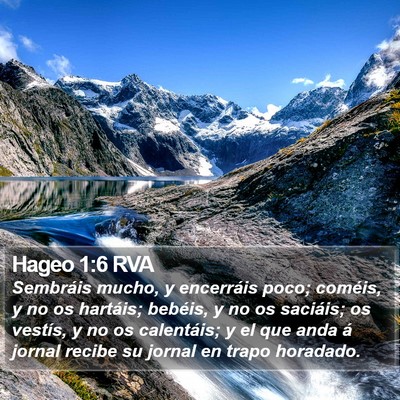 Hageo 1:6 RVA Bible Verse Image
