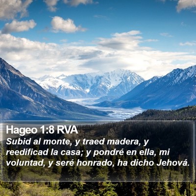 Hageo 1:8 RVA Bible Verse Image