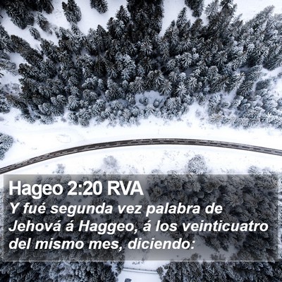 Hageo 2:20 RVA Bible Verse Image