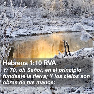 Hebreos 1:10 RVA Bible Verse Image