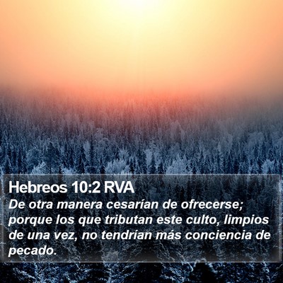 Hebreos 10:2 RVA Bible Verse Image