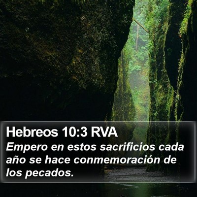 Hebreos 10:3 RVA Bible Verse Image