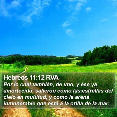 Hebreos 11:12 RVA Bible Verse Image