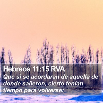 Hebreos 11:15 RVA Bible Verse Image